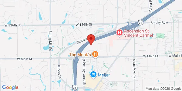 Map of 13225 N Meridian St Carmel, IN 46032