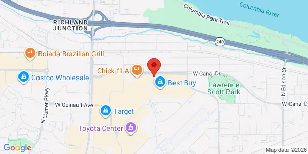 Map of 6821 W Canal Dr Ste 120 Kennewick, WA 99336