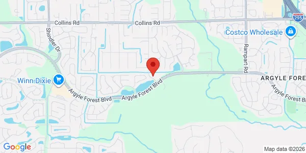 Map of 7855 Argyle Forest Blvd Ste 803 Jacksonville, FL 32244