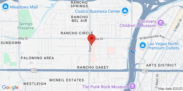 Map of 501 S Rancho Dr Ste G 44 Las Vegas, NV 89106