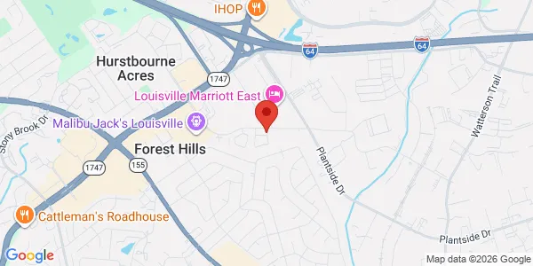 Map of 100 Envoy Cir Louisville, KY 40299