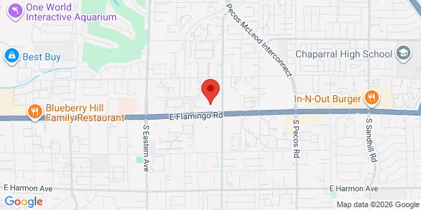 Map of 2880 E Flamingo Rd Ste F Las Vegas, NV 89121