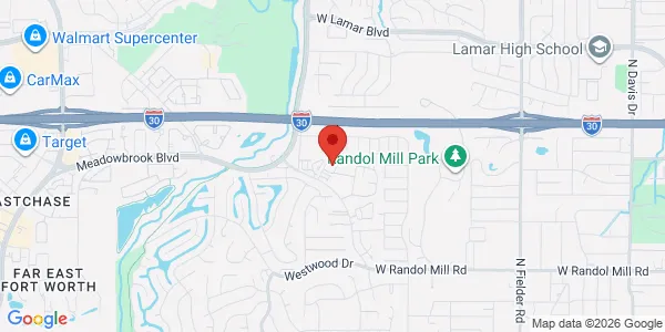 Map of 2645 W Randol Mill Rd Arlington, TX 76012