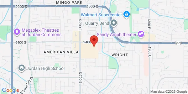 Map of 834 E 9400th S Sandy, UT 84094
