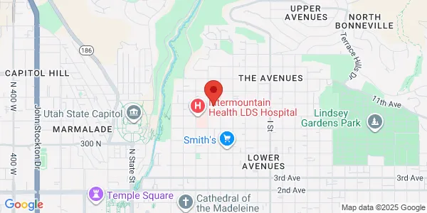 Map of 370 9th Ave Ste 201 Salt Lake City, UT 84103