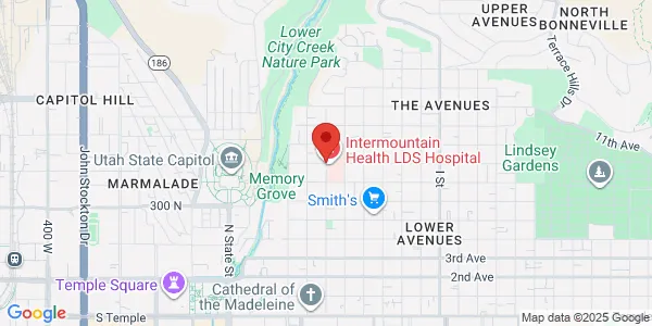 Map of 8th Ave & C St Salt Lake City, UT 84143