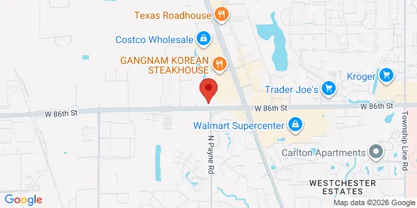 Map of 3806 W 86th St Indianapolis, IN 46268