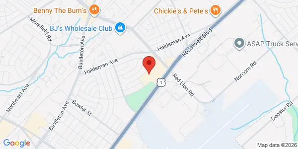 Map of 9908 Roosevelt Blvd Philadelphia, PA 19115