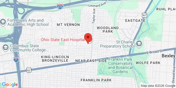 Map of 181 Taylor Ave Columbus, OH 43203