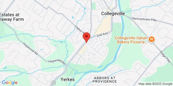 Map of 534 W 2nd Ave Ste 102 Collegeville, PA 19426