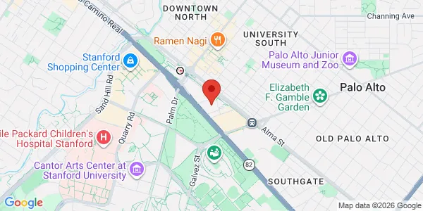 Map of 795 El Camino Real Palo Alto, CA 94301
