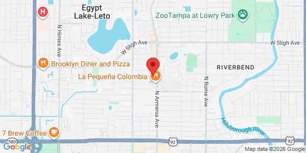 Map of 6408 N Armenia Ave Ste B1 Tampa, FL 33604