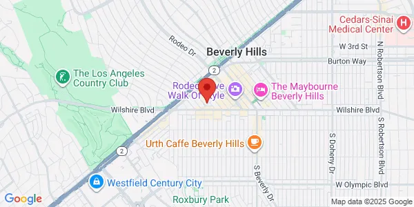 Map of 9675 Brighton Way Ste 110 LSG Imaging Beverly Hills, CA 90210