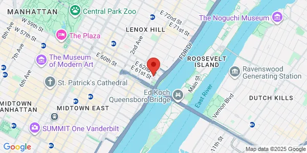 Map of 1133 York Ave New York, NY 10065