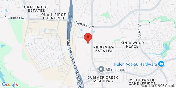 Map of 5001 Mesa Springs Dr Fort Worth, TX 76123