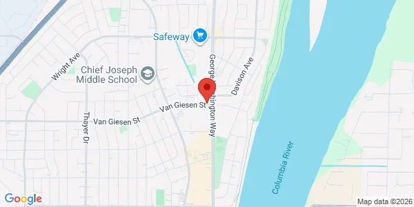 Map of 1601 George Washington Way Richland, WA 99354