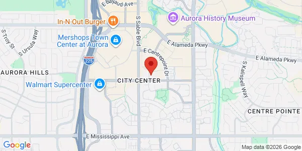 Map of 14701 E Exposition Ave Aurora, CO 80012