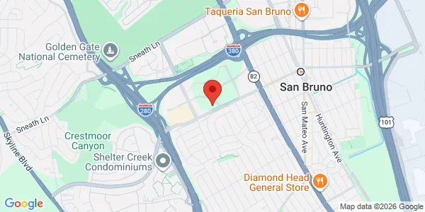 Map of 801 Traeger Ave San Bruno, CA 94066