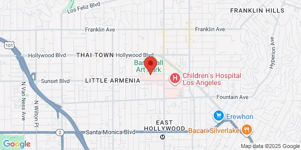 Map of 4867 W Sunset Blvd Los Angeles, CA 90027