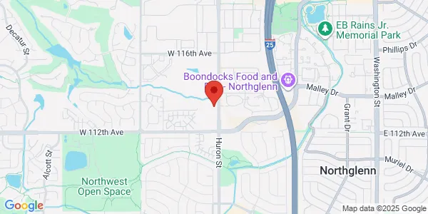 Map of 11245 Huron St Westminster, CO 80234