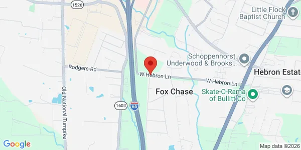 Map of 1905 W Hebron Ln Ste 208 Shepherdsville, KY 40165