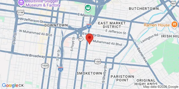 Map of 529 S Jackson St Louisville, KY 40202