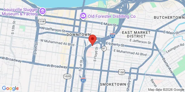 Map of 250 E Liberty St Ste 102 Louisville, KY 40202