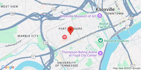 Map of 1819 Clinch Ave Ste 108 Knoxville, TN 37916