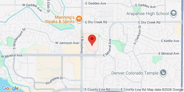 Map of 7780 S Broadway Ste 140 Littleton, CO 80122