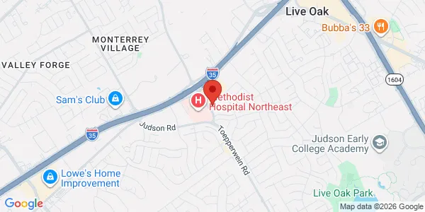 Map of 12602 Toepperwein Rd Ste 220 San Antonio, TX 78233