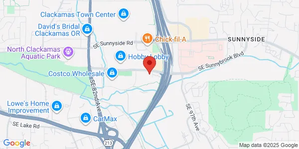 Map of 9290 SE Sunnybrook Blvd Ste 120 Clackamas, OR 97015