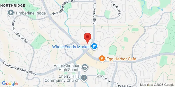 Map of 9331 S Colorado Blvd Hghlnds Ranch, CO 80126