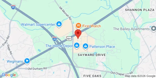 Map of 5324 Mcfarland Rd Ste 100 Durham, NC 27707