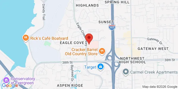 Map of 6920 Parkdale Pl Ste 208 Indianapolis, IN 46254