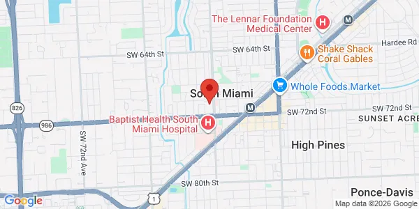 Map of 7000 SW 62nd Ave Ste 570 Miami, FL 33143