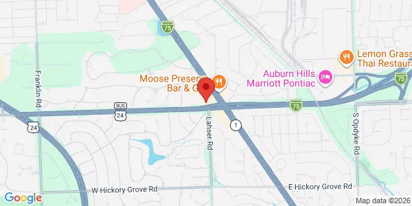 Map of 10 W Square Lake Rd Bloomfield Hills, MI 48302
