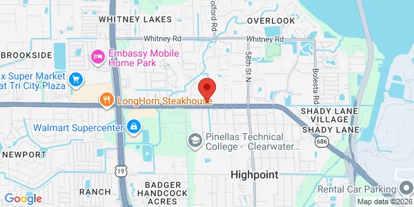 Map of 2888 Roosevelt Blvd Clearwater, FL 33760