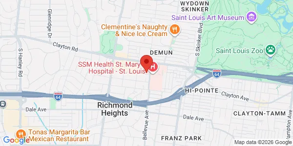 Map of 1035 Bellevue Ave Ste 314 Saint Louis, MO 63117
