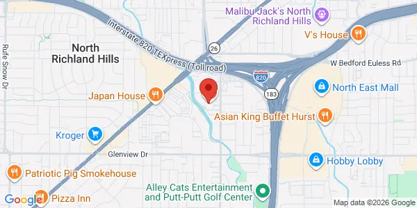 Map of 4375 Booth Calloway Rd Ste 105 North Richland Hills, TX 76180