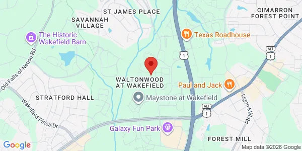 Map of 11009 Ingleside Pl Ste 101 Raleigh, NC 27614