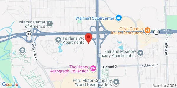 Map of 5250 Auto Club Dr Ste 310A Dearborn, MI 48126