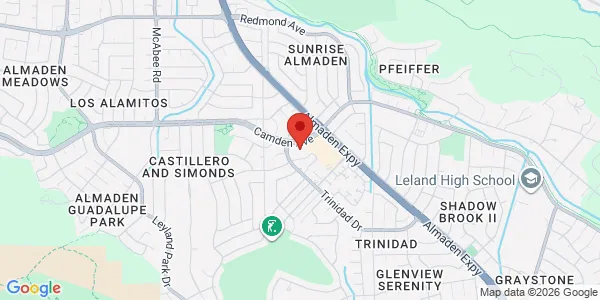 Map of 6489 Camden Ave Ste 107 San Jose, CA 95120