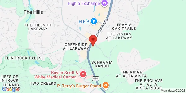 Map of 2401 Ranch Road 620 S Austin, TX 78738