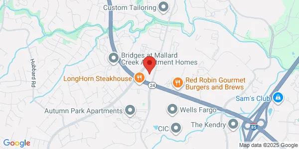 Map of 8401 Medical Plaza Dr Ste 140 Charlotte, NC 28262