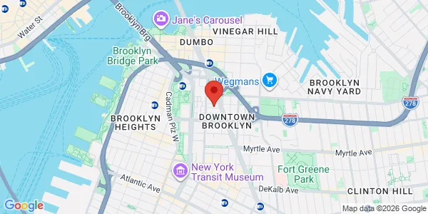 Map of 25 Chapel St Brooklyn, NY 11201
