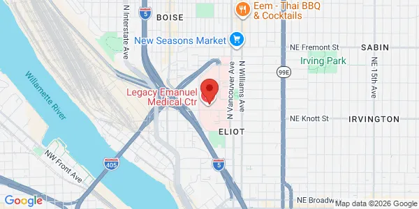 Map of 501 N Graham St Ste 1203 Portland, OR 97227