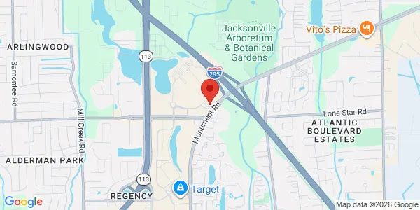 Map of 858 Monument Rd Jacksonville, FL 32225
