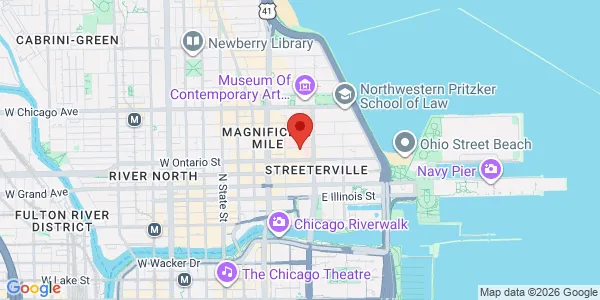 Map of 233 E Erie St Ste 602 Chicago, IL 60611