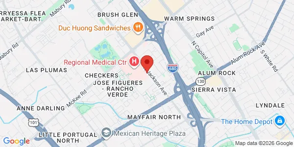 Map of 175 N Jackson Ave Ste 4 San Jose, CA 95116