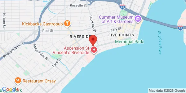 Map of 2545 Riverside Ave Ste 3 Jacksonville, FL 32204